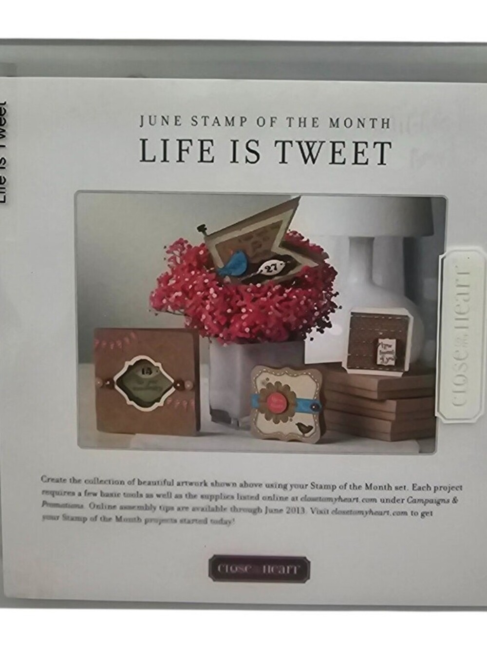 Life Is Tweet S1206 CTMH USED Stamp Set spring bird anniversary birthday flower